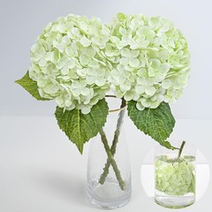 2Pcs 21in Hydrangea Artificial Flowers, Latex Real Touch Hydrangeas Lifelike …