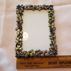 Bijou Picture Frame 4″ x 6″ Clover & Florals Greens and Lavenders
