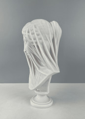 Veiled Lady Bust Statue, 25 cm/9.8 in, Virgin Mary Bust Sculpture, Statue Decor