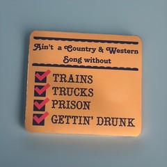 Country Western Sticker Music Trains Trucks Prison Gettin’ Drunk David Allan Coe