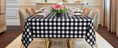 Clear Plastic 100% Waterproof Tablecloth – 60 x 84 Inch – Vinyl PVC Rectangle