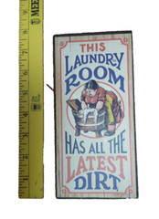 Wallace Berrie sign vintage 1970’s This Laundry Room has all the latest dirt
