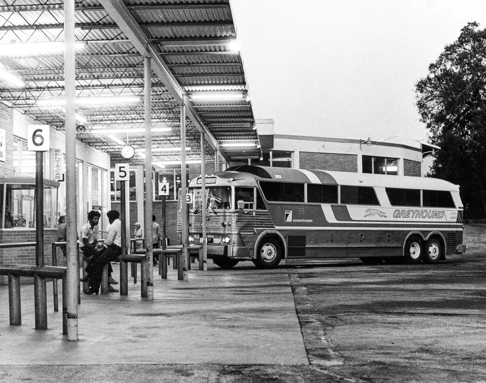Greyhound Bus Terminal Daytona Beach Florida 1974 Poster 24 X 36 Inch