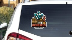 Brussels Belgium Sticker Decal Vinyl Die-Cut City Skyline Landmark Design