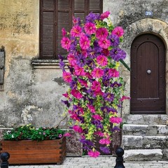 4pcs Artificial Hanging Petunia Garland Fake Trailing Flower Wedding Party Decor
