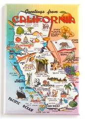 Greetings from California (Map) FRIDGE MAGNET travel souvenir