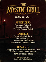 Vampire Diaries Menu Style Wall Collage Poster Print