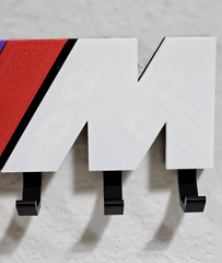 Motorsports B M W M / Wall Hanging SIX Keys Rack Hanger Organizer NEW
