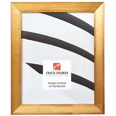 Craig Frames Siena, 1-Inch Contemporary Gold Wood Picture Frame