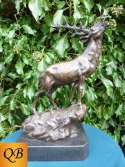 STAGS BRONZE FIGURINE 1920’S ART DECO SCULPTURE STATUE FIGURE ART NOUVEAU