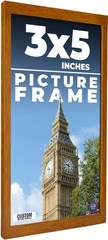 3×5 In Honey Brown Real Wood Picture Frame Width 0.75 inches | Interior Frame De