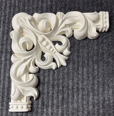 Wall Corner Applique Frame Decal Unpainted Urethane Panel Molding 11×11