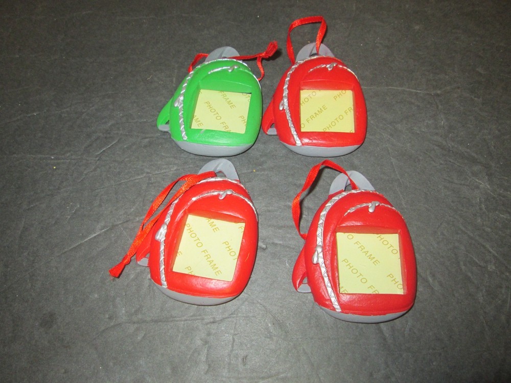 Mini Backpack photo frames resin 3in x 2.5in set of 4