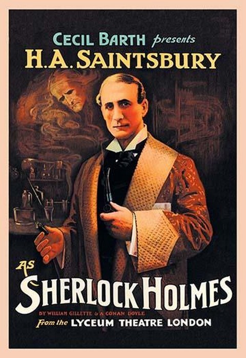 H. A. Saintsbury as Sherlock Holmes (book cover) Poster Print
