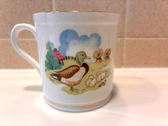 SPODE Child’s Bone China Farm Animals Mug & Bowl England