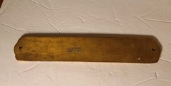 7-in Solid Brass Officers Plaque Door Sign Officers Club. Military Law Enforceme