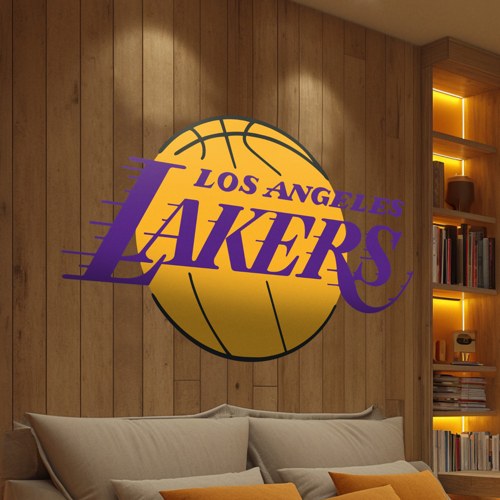 Los Angeles Lakers Wall Decal – NBA Series – Wall Decal for Room Decorations