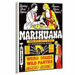 1936 Marihuana Pop Culture Poster or Canvas Home Decor Art Print