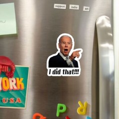 I DID THAT #FJB Joe Biden Die Cut Glossy Fridge Magnet