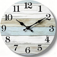 Wall Clock, Wall Clocks Battery Operated Silent Non Ticking, Rustic Clocks Decor