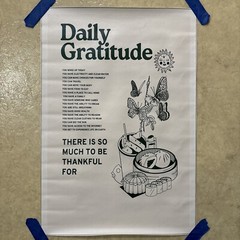 Daily Gratitude ✅ Quote Positive Inspirational Poster Canvas Wall Art ✅ 12×18 in