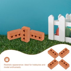 50 Pcs Architectural Model Accessories Diy Miniature Brick Models