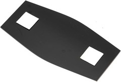 Hair Salon Easy Installation Durable Construction Black 3″ X 6″