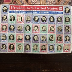 PRESIDENTS of the UNITED STATES Stamps 39 Cents 1974 Bachrach Collection