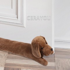 Dog Fabric Under Door Draft Stopper 3LB Heavy Duty Decorative Soundproof Door…