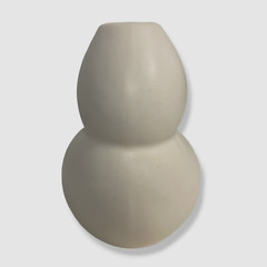 $330 Completedworks White Matte Squeezed Small Vase