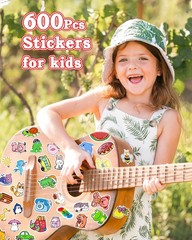 600Pcs Water Bottle Stickers for Kids, Cute Stickers for Water Bottles, Vinyl Wa