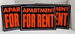 3 Aluminum » Apartment For Rent » Sign Hy-Co Cleveland Ohio 14″ × 10″ High Viz