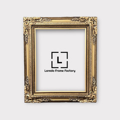 12 x 18 In Stock-Traditional compo XL ornate corners wood frame, Vintage Gold.