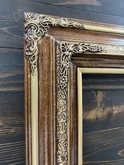 12 x 18 In Stock – Ready to Ship, Traditional compo ornate wood frame, gold
