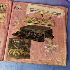 Antique Ephemera Scrapbook Junk Journal – Vintage Photo Clippings Mixed Media
