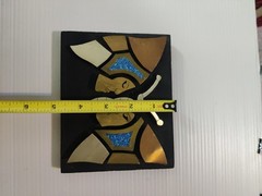 South Western Warrior / Butterfly Plaque Brass Art Wall See Pictures