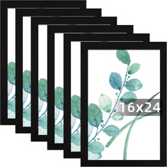 Set of 6 Black 16×24 Picture Frames for Wall Gallery Display