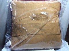 PILLOW HAPPINESS IS HOMEMADE NEW IN PLASTIC BAG MEASURES 15 inches X 15 inches