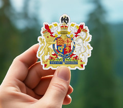 New – The coat of arms of the United Kingdom Vinyl Sticker Decal