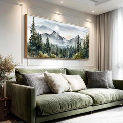 Wood Framed Wall Art For Living Room Large Wall Decor For Office Bedroom Pict…