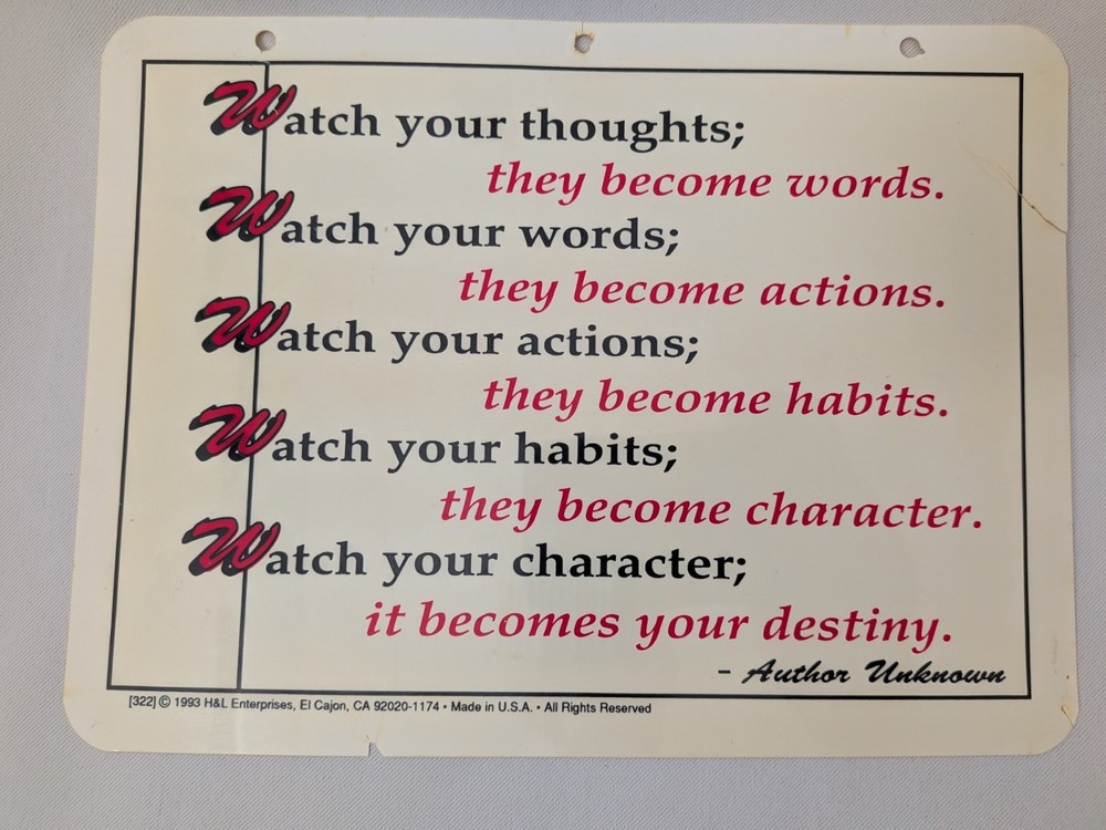 Vintage 1993 Watch Sign Hershey Park PA Character Destiny USA FAST Shipping