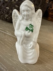 BELLEEK «Angel of Protection» Fine Porcelain 3.75″ Figurine from Ireland