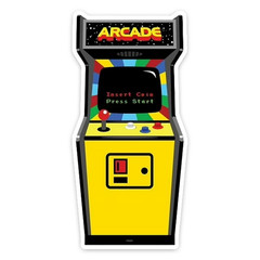 Retro Gaming Sticker 4 Inch Vinyl Decal Retro Arcade