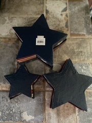 Patriotic Stackable 3 Star Shaped Boxes 7” Height