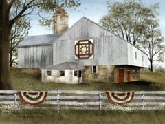 NEW Billy Jacobs Canvas Print Picture AMERICAN STAR QUILT BLOCK BARN 12 «x 16»
