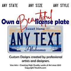 Alabama license plate custom Sweet Home Tag Car Motorcycle Bike Keychain Luggage