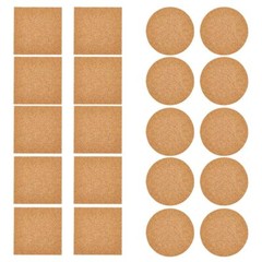 10/50/100PCS Self-Adhesive Cork 4 Inches Cork Backing Sheets Cork Tiles Coasters