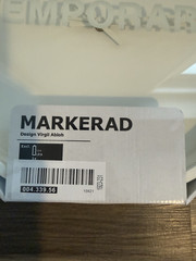 Virgil Abloh x IKEA MARKERAD «TEMPORARY» Wall Clock OFF-WHITE, New and Sealed