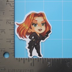 Marvel Universe Sticker (BLACK WIDOW) MCU Superheroes, Gloss PVC Decal