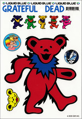 Sticker 5 Pack – Grateful Dead Red Jerry Bear SYF Rock Music Band Decal #12103